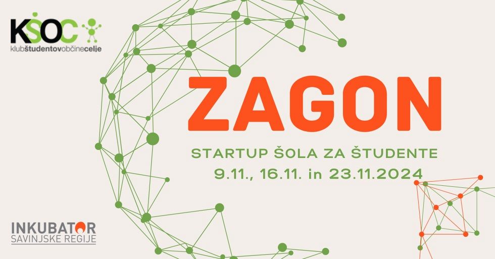 ZAGON: Ustvari svojo podjetniško zgodbo v 3 sobotah